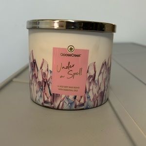 Brand new 14.5 ounce Goose Creek Candle “Under a Spell” scent candle